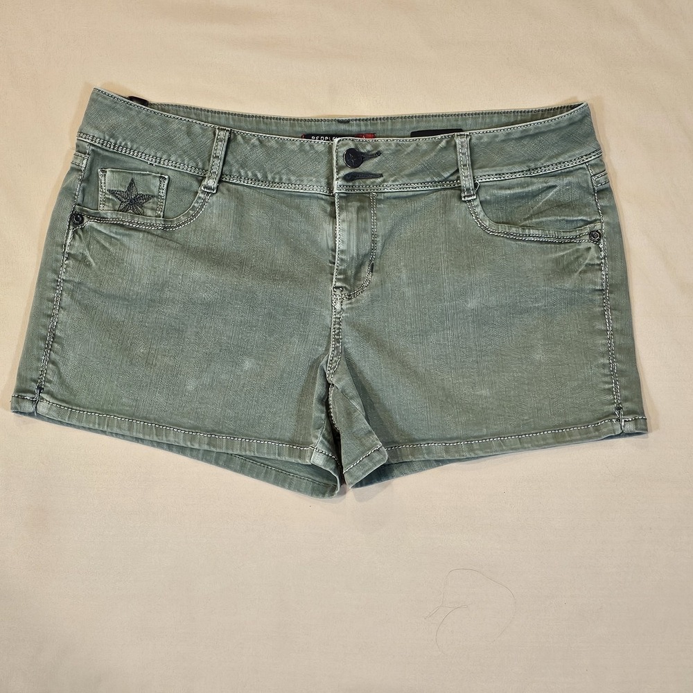 People's Liberation Short Shorts Y2K Stars Grunge Stretch Size 13/14‎